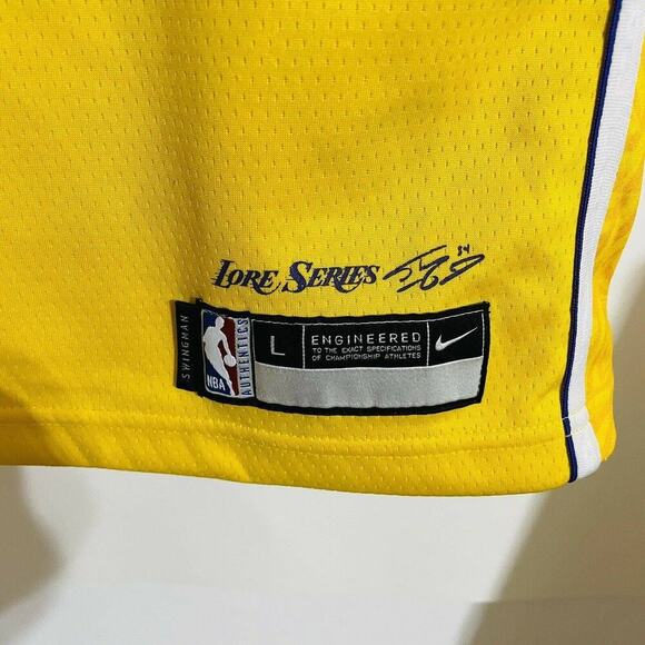 Authentic NBA Nike Los Angeles Lakers LeBron James Lore Series Swingman Jersey - Picture 3 of 4